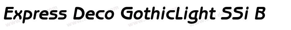 Express Deco GothicLight SSi Book字体转换